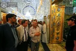 معاون وزیر خارجه‌ سوئیس چفیه به گردن انداخت/ عکس