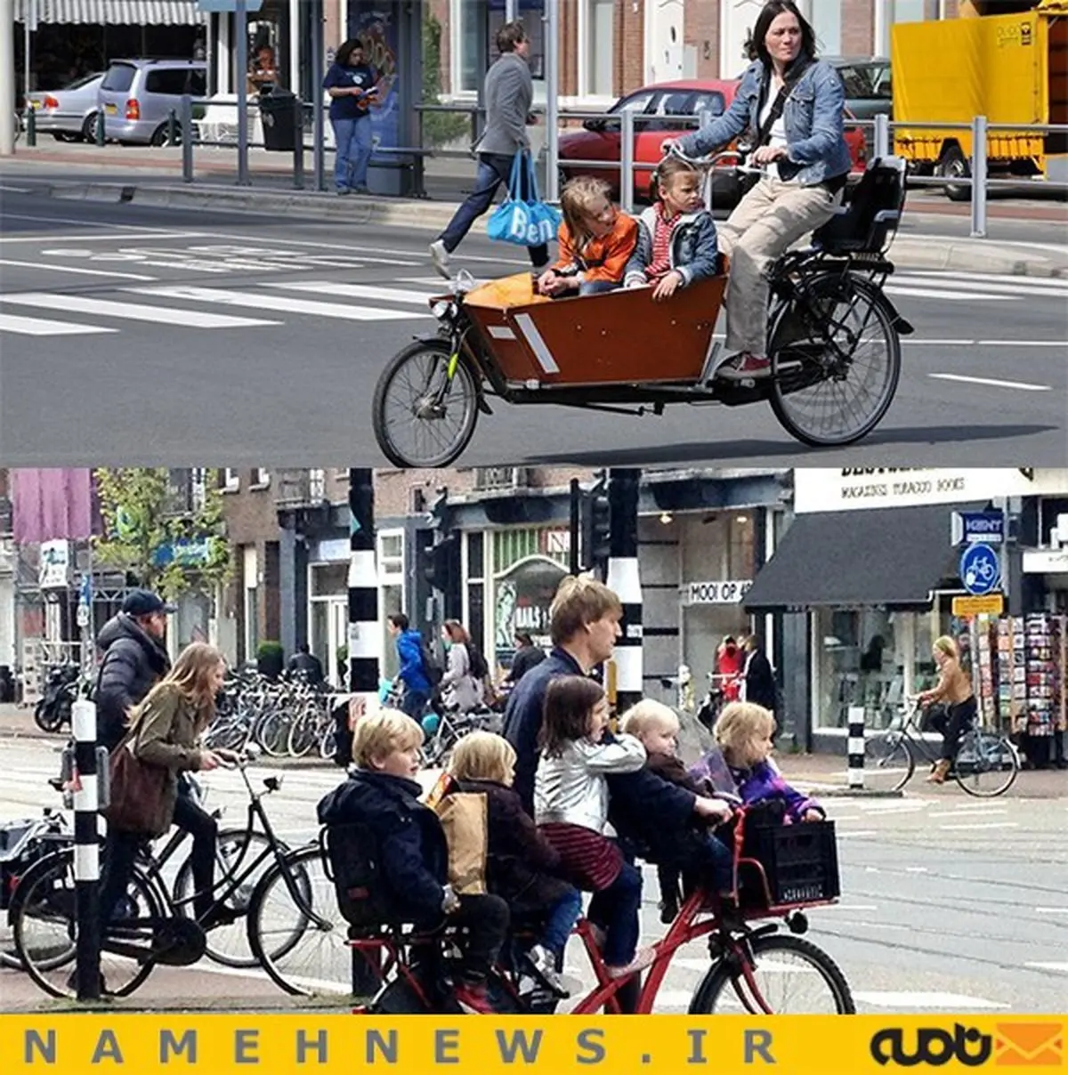 کشوری که ۱۷ میلیون جمعیت و ۲۲ میلیون دوچرخه دارد/ عکس