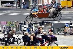 کشوری که ۱۷ میلیون جمعیت و ۲۲ میلیون دوچرخه دارد/ عکس