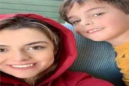 اینستاگرام / سلفی دنیا مدنی و پسرعموی کوچولو!