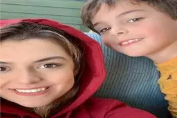 اینستاگرام / سلفی دنیا مدنی و پسرعموی کوچولو!