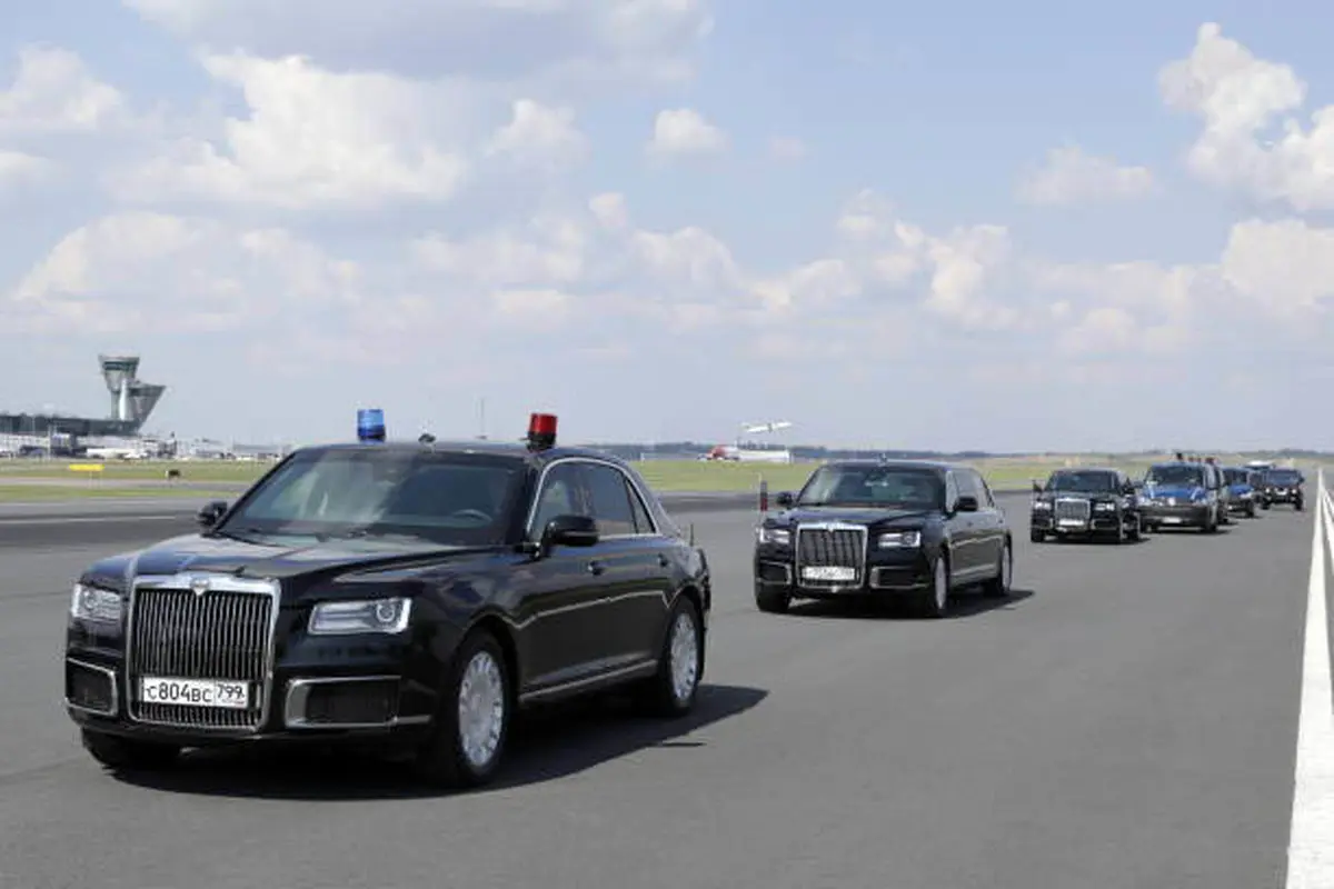 کاروان حفاظت پوتین در فنلاند + عکس