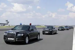 کاروان حفاظت پوتین در فنلاند + عکس