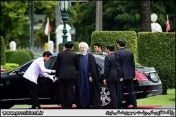 خودروی تشریفاتی حسن روحانی در تایلند/عکس