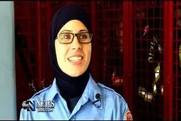 فعالیت آتش‌نشان محجبه در آمریکا +عکس