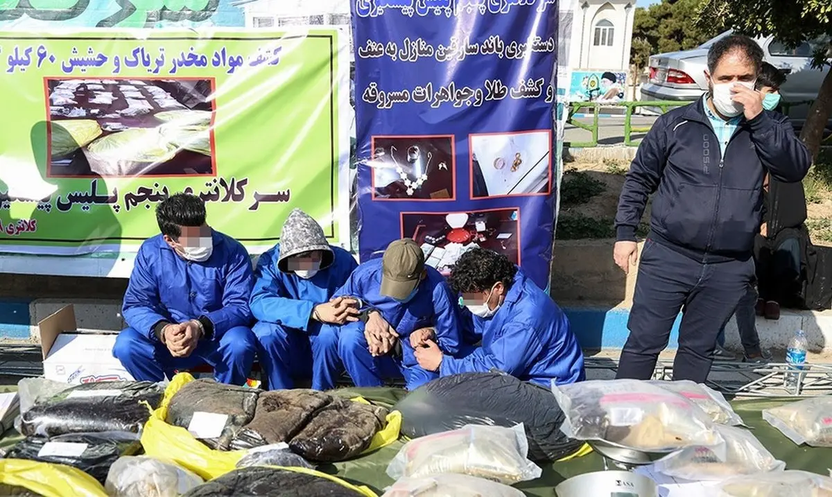 تصاویر دیده نشده از انهدام ۴۶ باند سارق، قاچاقچی و مال خر در طرح رعد