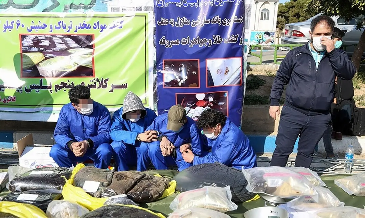 تصاویر دیده نشده از انهدام ۴۶ باند سارق، قاچاقچی و مال خر در طرح رعد