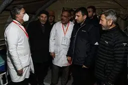 بازدید «داماد اردوغان» از بیمارستان صحرایی ارتش ایران در آدیامان