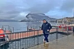 عکس حمید گودرزی در لوگانوی سوئیس