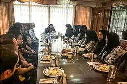 تنیس بازان ملی پوش مهمان خانم سفیر/عکس