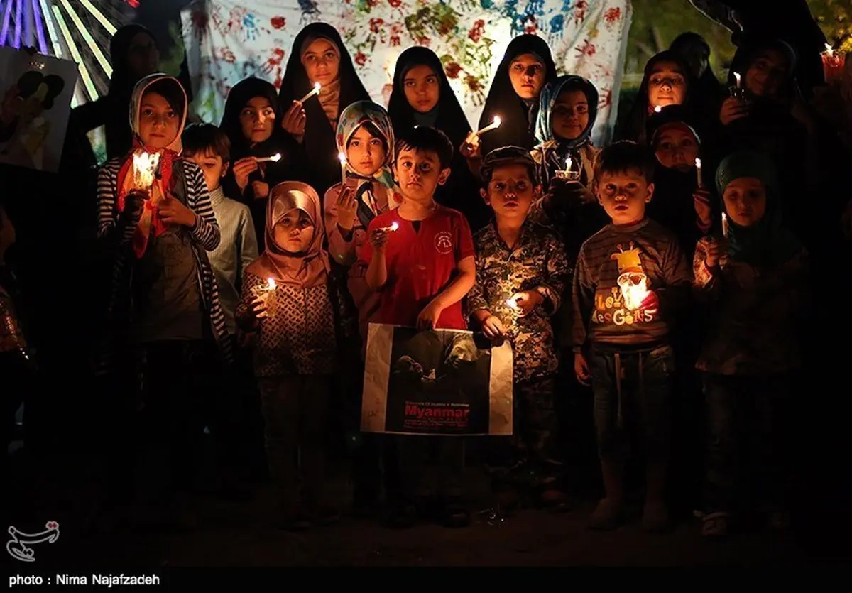 روایت تصویری از همدردی کودکانه با مسلمانان میانمار