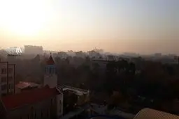 تصویری از وضعیت آلودگی هوای امروز تهران