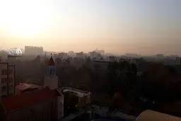 تصویری از وضعیت آلودگی هوای امروز تهران