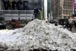 تصاویری از برف زمستانی در آمریکا