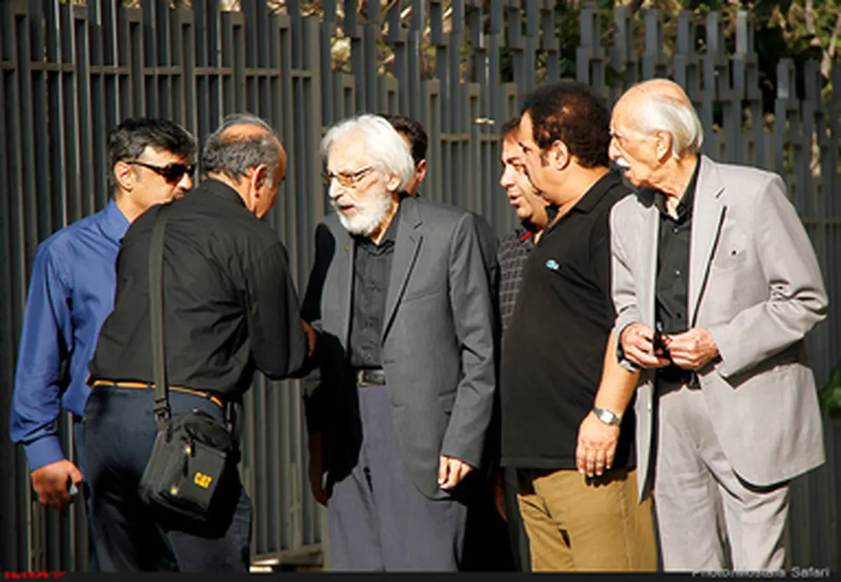 بزرگان سینمای ایران در مراسم تشییع داوود رشیدی/تصاویر