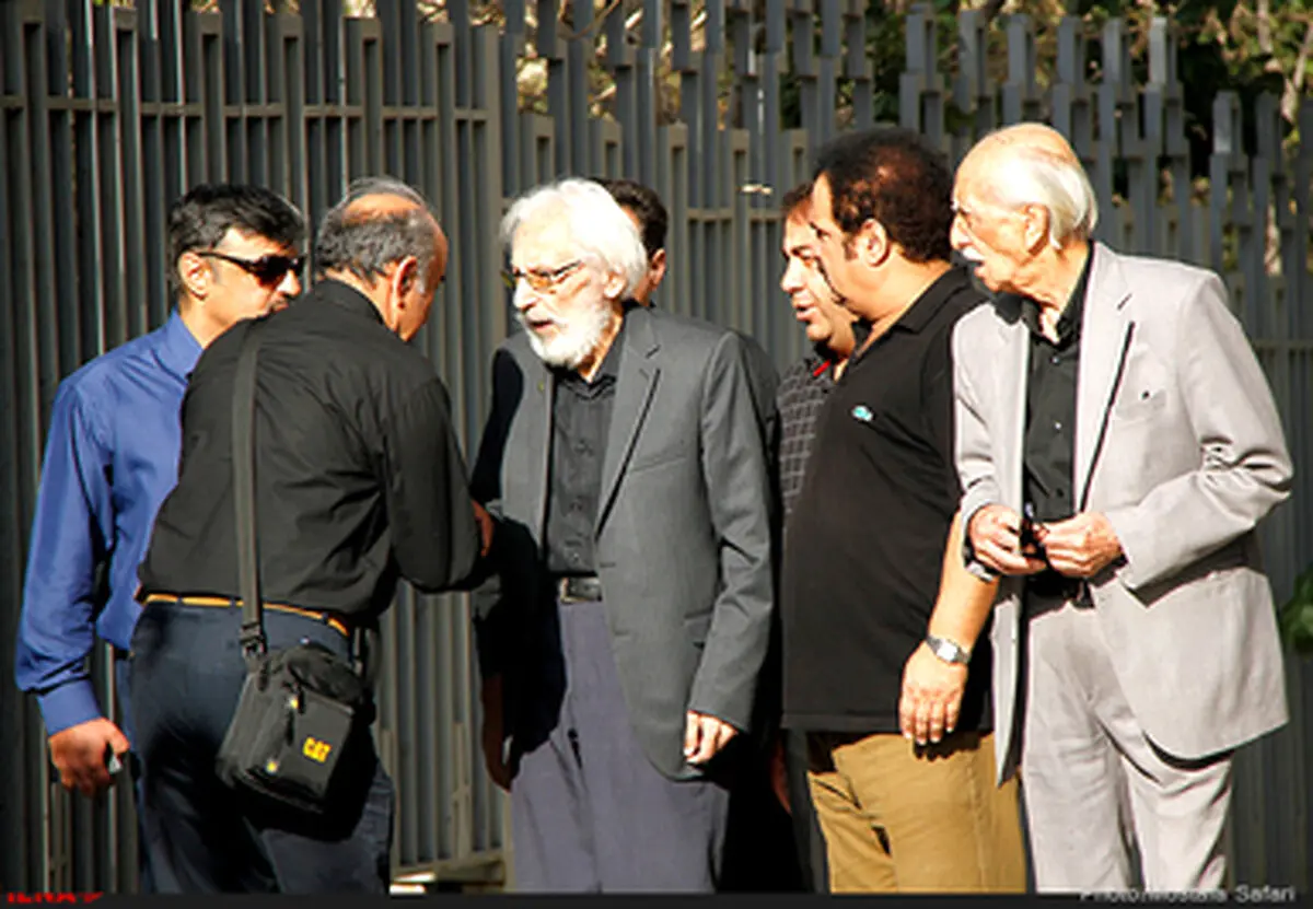 بزرگان سینمای ایران در مراسم تشییع داوود رشیدی/تصاویر
