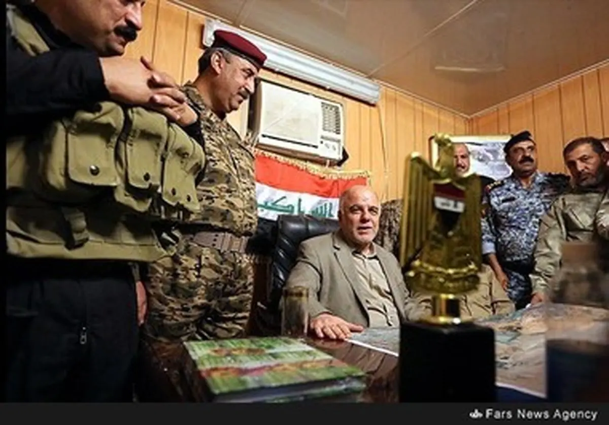 حضور نخست‌وزیر عراق در منطقه آزاد شده جرف الصخر /گزارش تصویری
