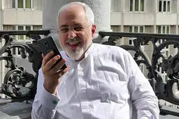 گوشی جواد ظریف +عکس