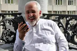 گوشی جواد ظریف +عکس