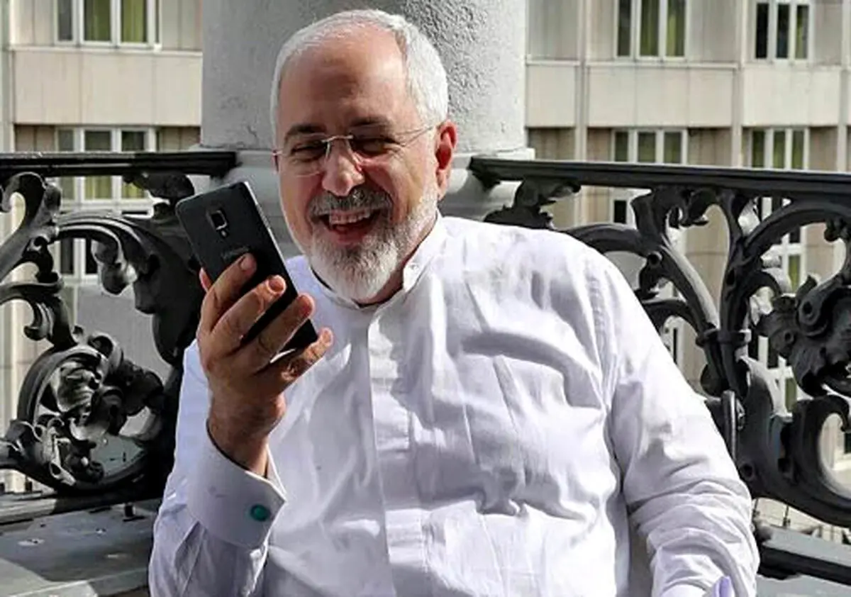 گوشی جواد ظریف +عکس