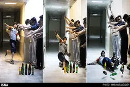 عکس/تفریح عجیب دانشجویان یک خوابگاه!