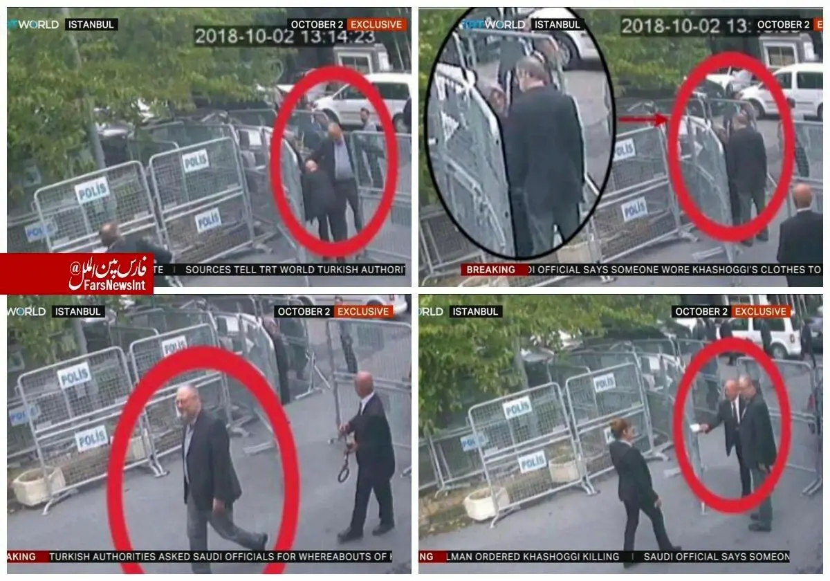 تصاویر دیده نشده از لحظه ورود خاشقچی به کنسولگری عربستان