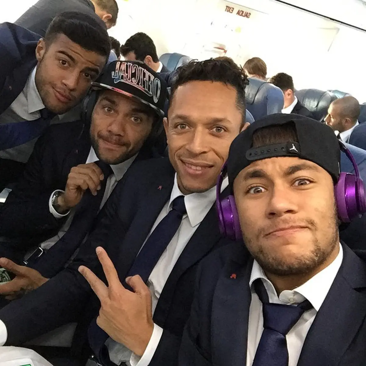 سلفی برزیلی های بارسلونا/عکس