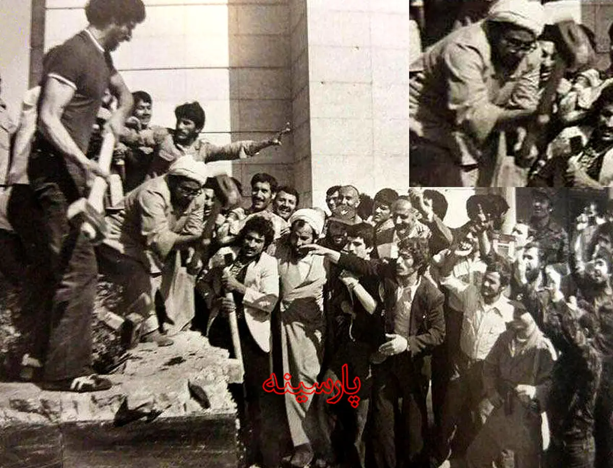 عکس دیده نشده از تخریب قبر «رضاخان» توسط «خلخالی»