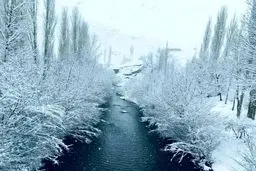 منظره‌ی فوق‌العاده زیبای برفی اردبیل/ عکس