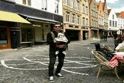 عکس هایی از اروپا گردی مجتبی جباری و فرزندش