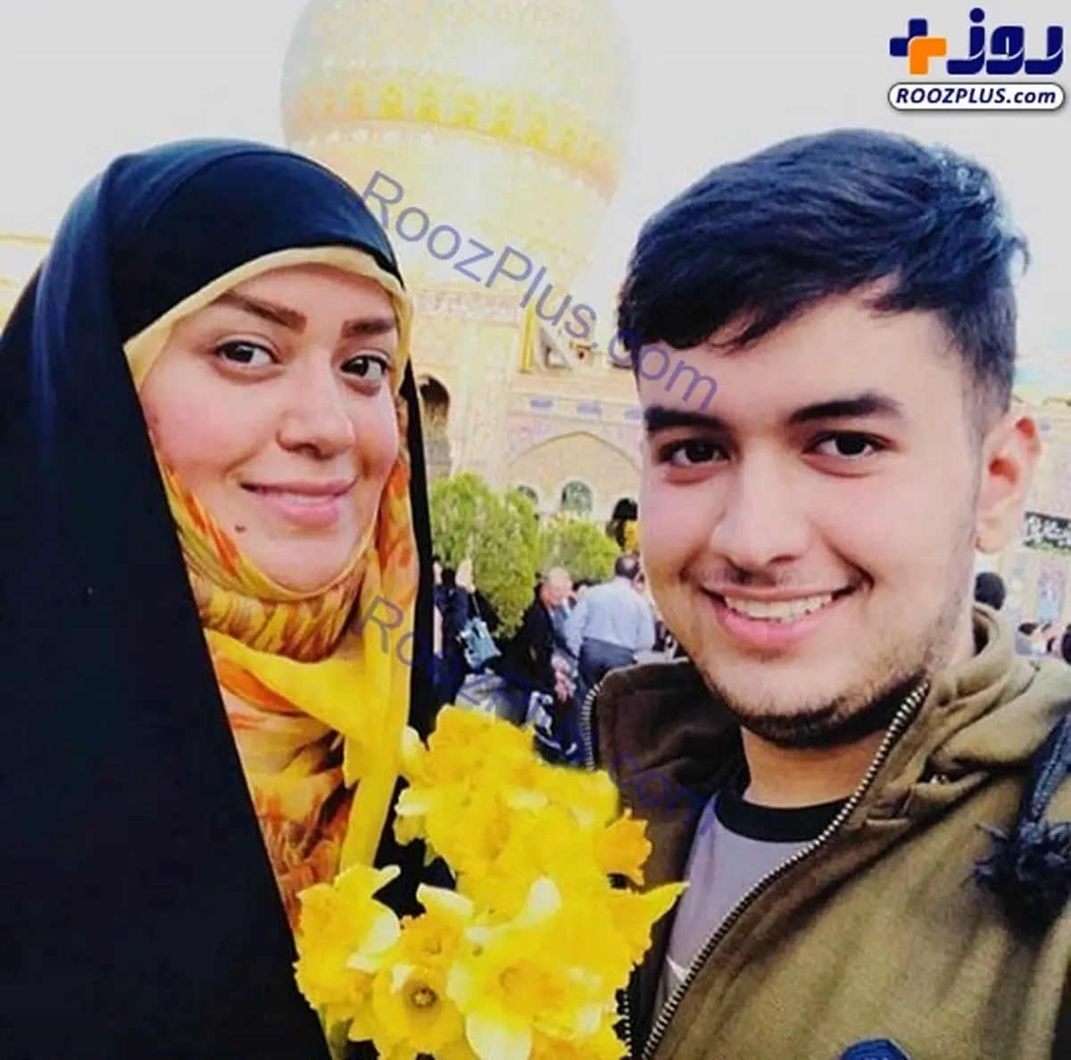 عکسی از بازیگر زن پرحاشیه در کنار پسرش