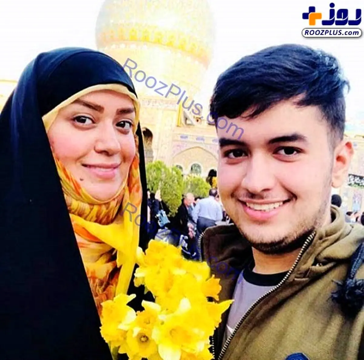 عکسی از بازیگر زن پرحاشیه در کنار پسرش