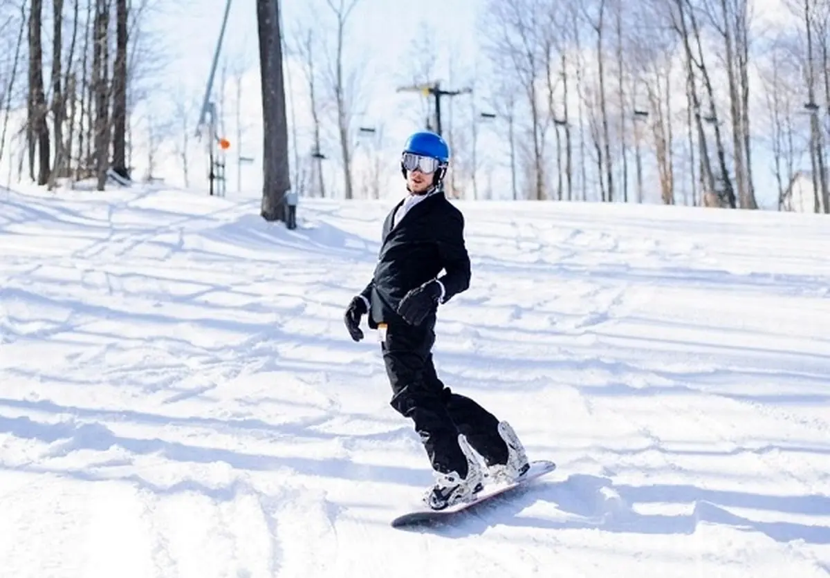 عروسی در پیست اسکی +عکس