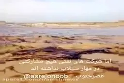 ببینید: سیل نفت در خوزستان