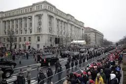 تیم اسکورت دونالد ترامپ در روز تحلیف/عکس