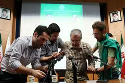 تصاویری از حضور حجاریان در دانشگاه تهران
