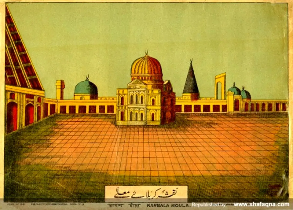 عکس: نقشه‌ای از کربلای معلی در یک قرن پیش