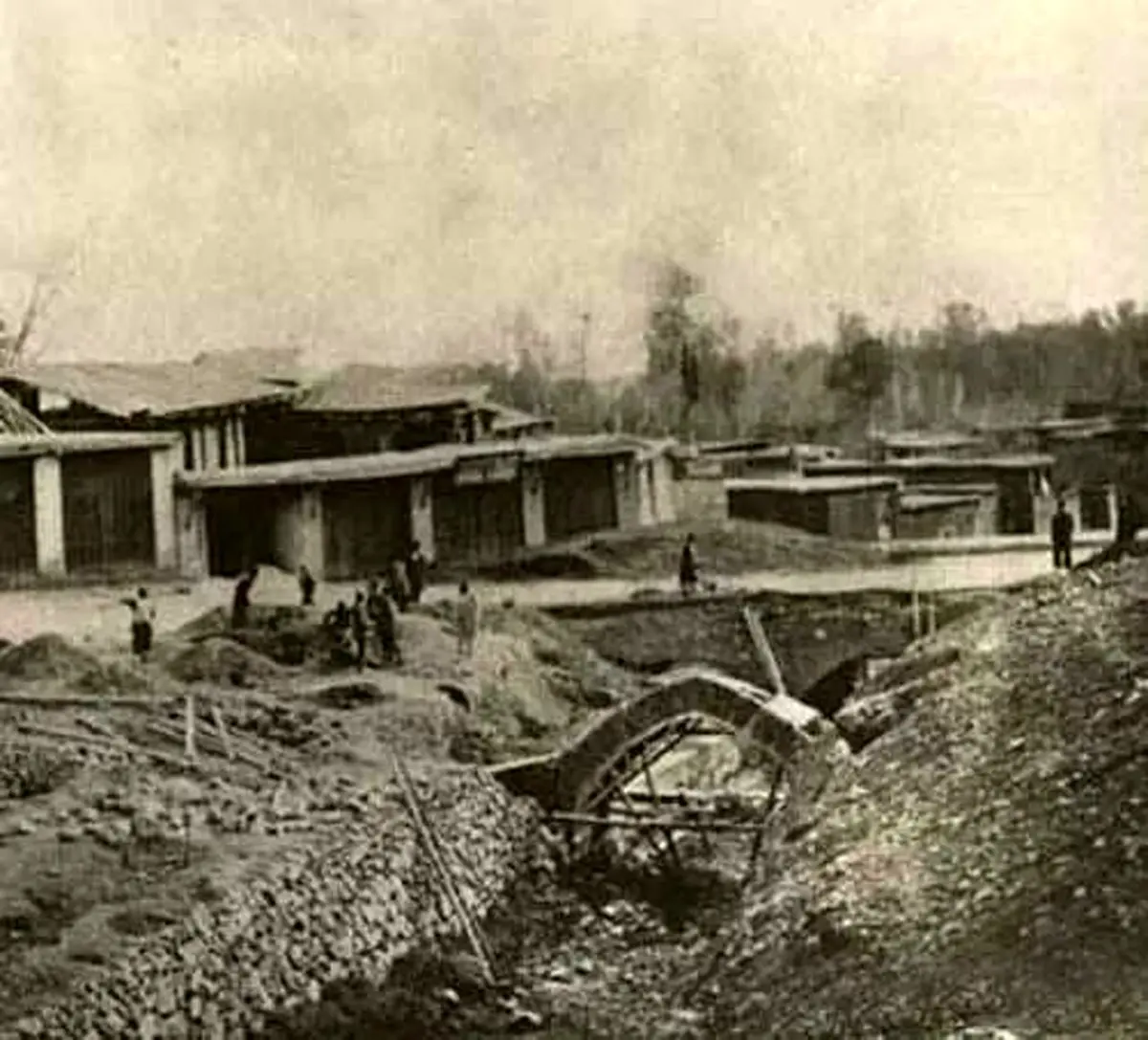 سر پل تجریش سال 1300 / عکس