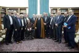 دیدار وزیر و مدیران وزارت جهاد کشاورزی با آیت‌الله هاشمی‌رفسنجانی/تصاویر