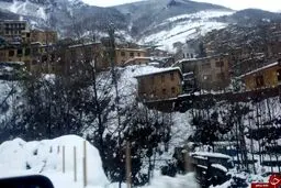 بارش برف در ماسوله + تصاویر