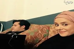 سلفی الناز حبیبی با سیاوش خیرابی/ عکس