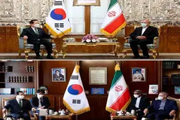این‌بار «لاریجانی» در دیدار با نخست‌وزیر کره جنوبی+عکس