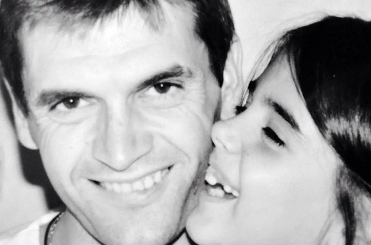 عکس/مربي فقيد بارسا و دخترش