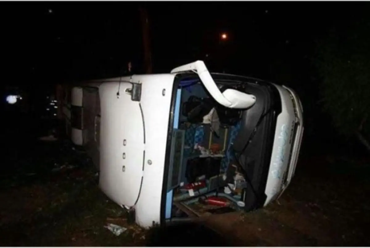 مهم؛ واژگونی اتوبوس بانوان کاراته کار فارس + عکس و جزئیات