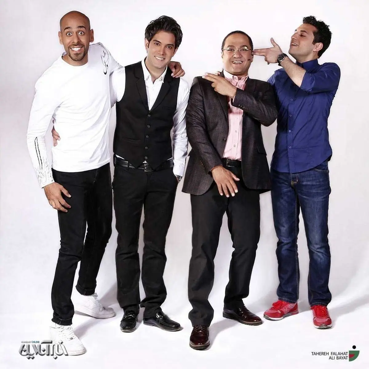 عکس جالب رامبد جوان و فینالیست‌های لباهنگ