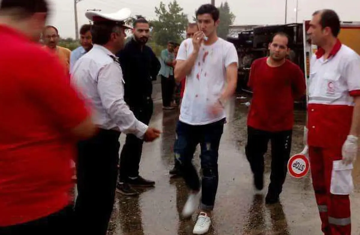 سانحه رانندگی برای ملی پوش سرشناس ایران+عکس