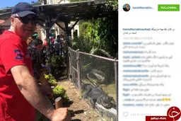 لاف آبادانی حمید فرخ نژاد در لس آنجلس +عکس