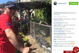 لاف آبادانی حمید فرخ نژاد در لس آنجلس +عکس