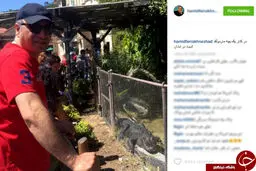 لاف آبادانی حمید فرخ نژاد در لس آنجلس +عکس