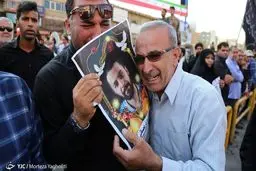 تشییع با شکوه شهدای حمله تروریستی اهواز / تصاویر